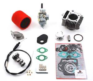 Trail Bikes - Trail Bikes 88cc Big Bore Kit + 20mm Carburetor Kit + Race Cam Kit 12 Volt - Z50 / XR50 / CRF50 (Stock head)